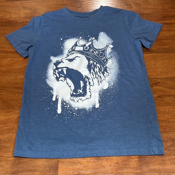 Cat & Jack 3 Shirt Bundle Lion Dinosaur Snake & Solid T Shirt Medium 8-10 - Picture 12 of 16